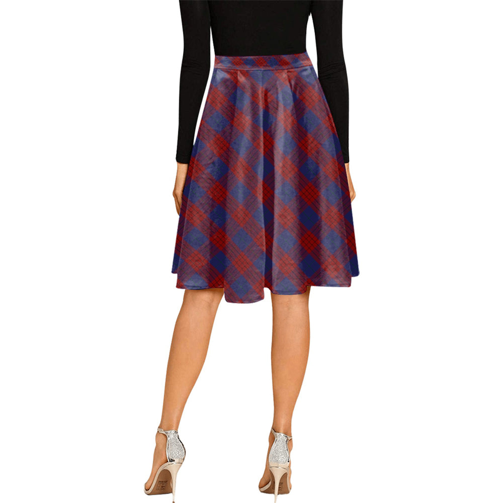 Robinson Tartan Melete Pleated Midi Skirt Cross Style - Tartan Vibes Clothing