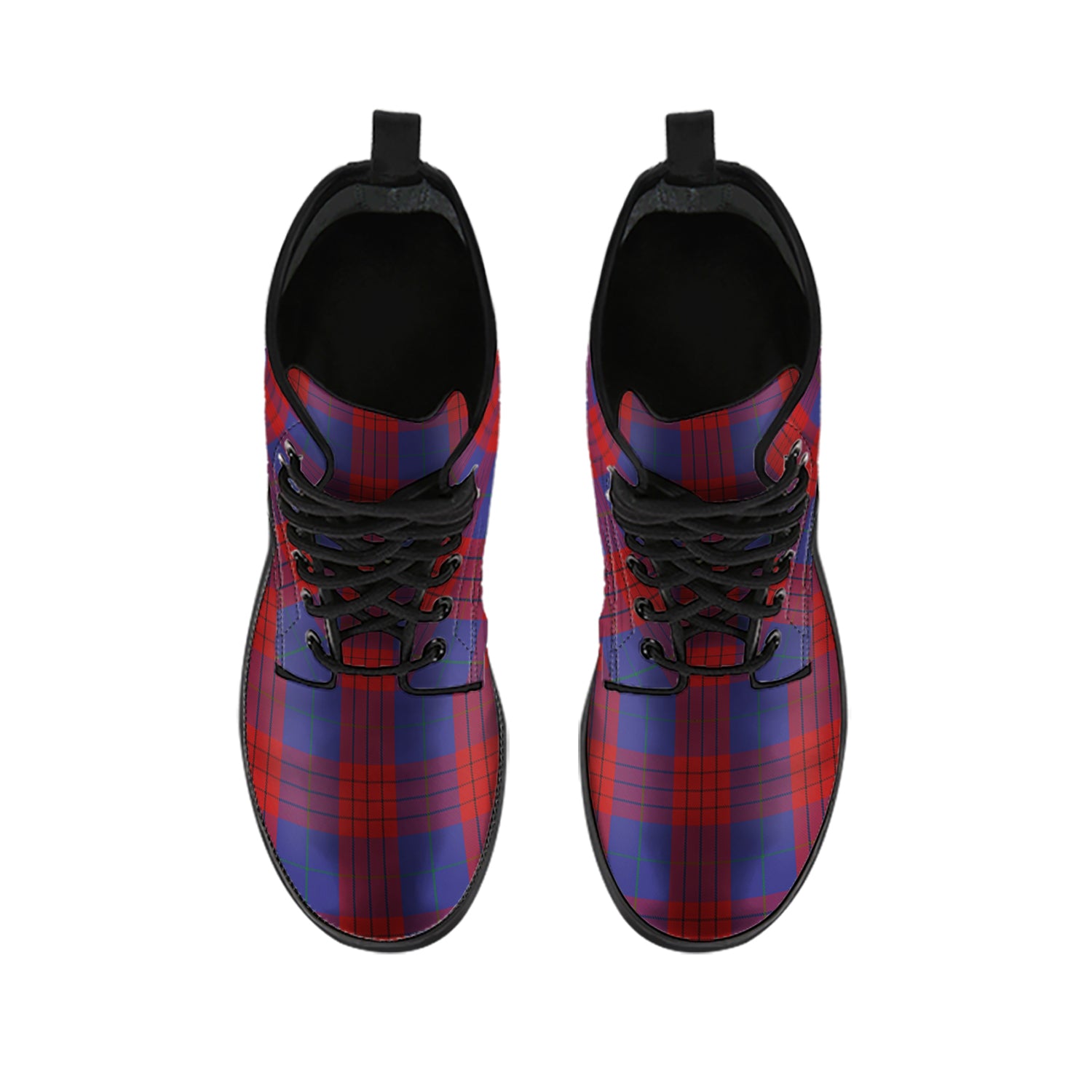 Robinson Tartan Leather Boots - Tartan Vibes Clothing