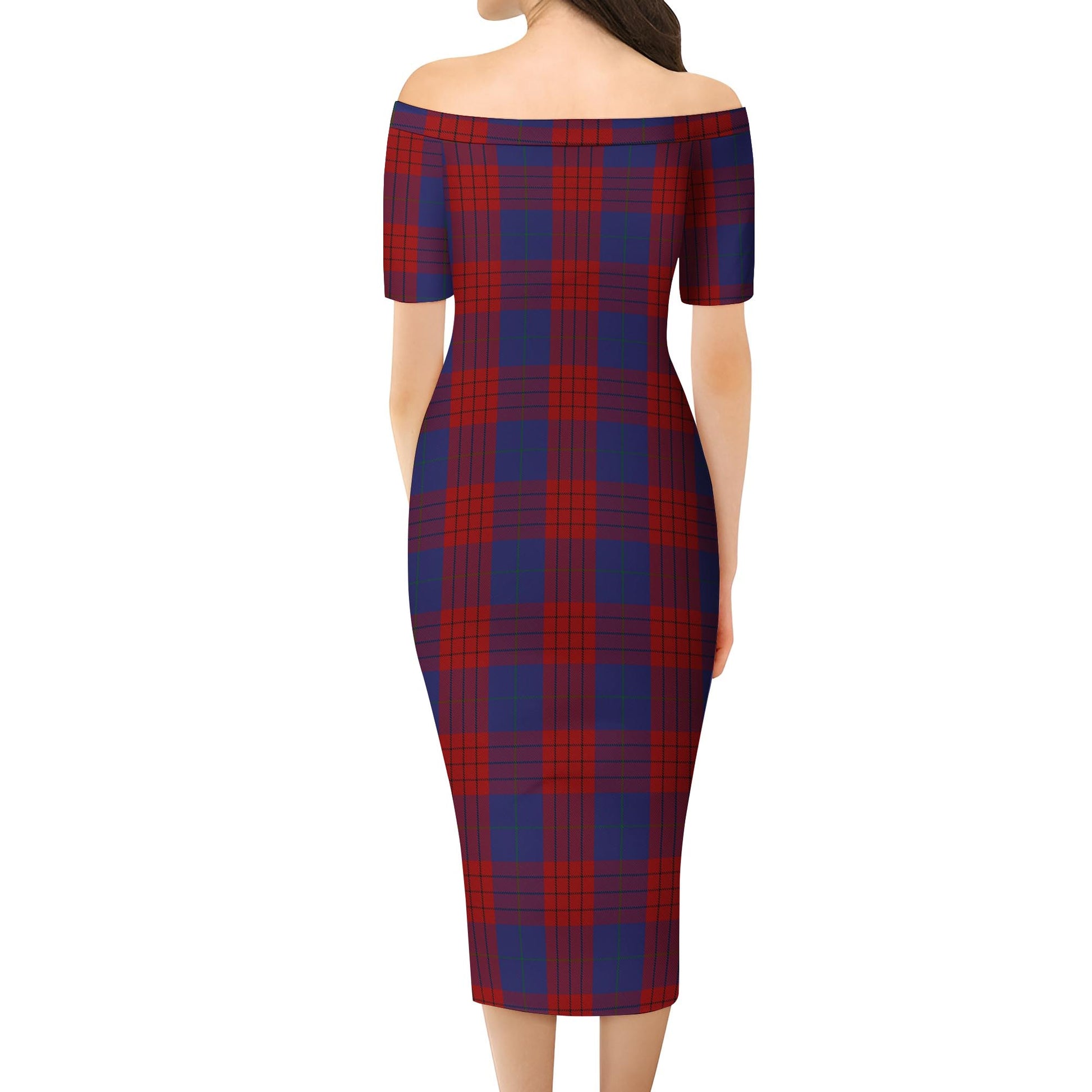 Robinson Tartan Off Shoulder Lady Dress - Tartan Vibes Clothing