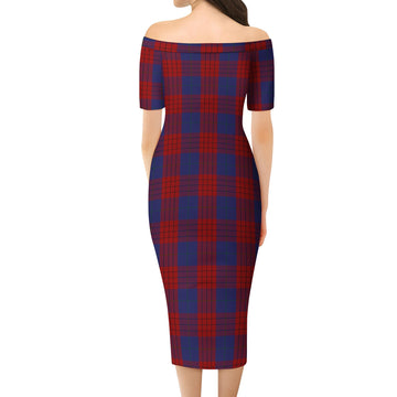Robinson Tartan Off Shoulder Lady Dress - Tartan Vibes Clothing