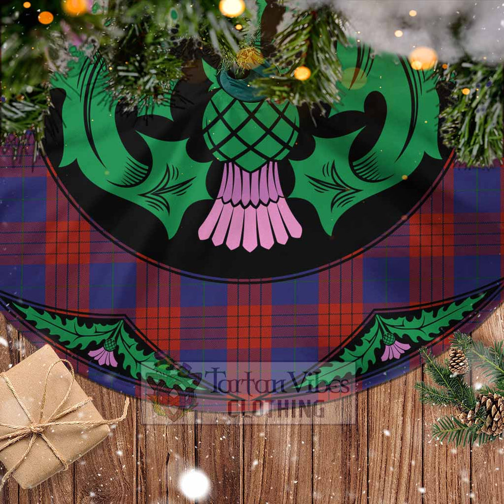 Robinson Tartan Christmas Tree Skirt Scottish Thistle Style - Tartan Vibes Clothing
