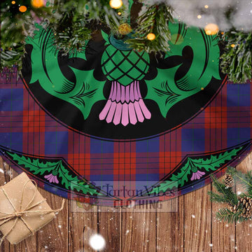Tartan Vibes Clothing Robinson Tartan Christmas Tree Skirt Scottish Thistle Style