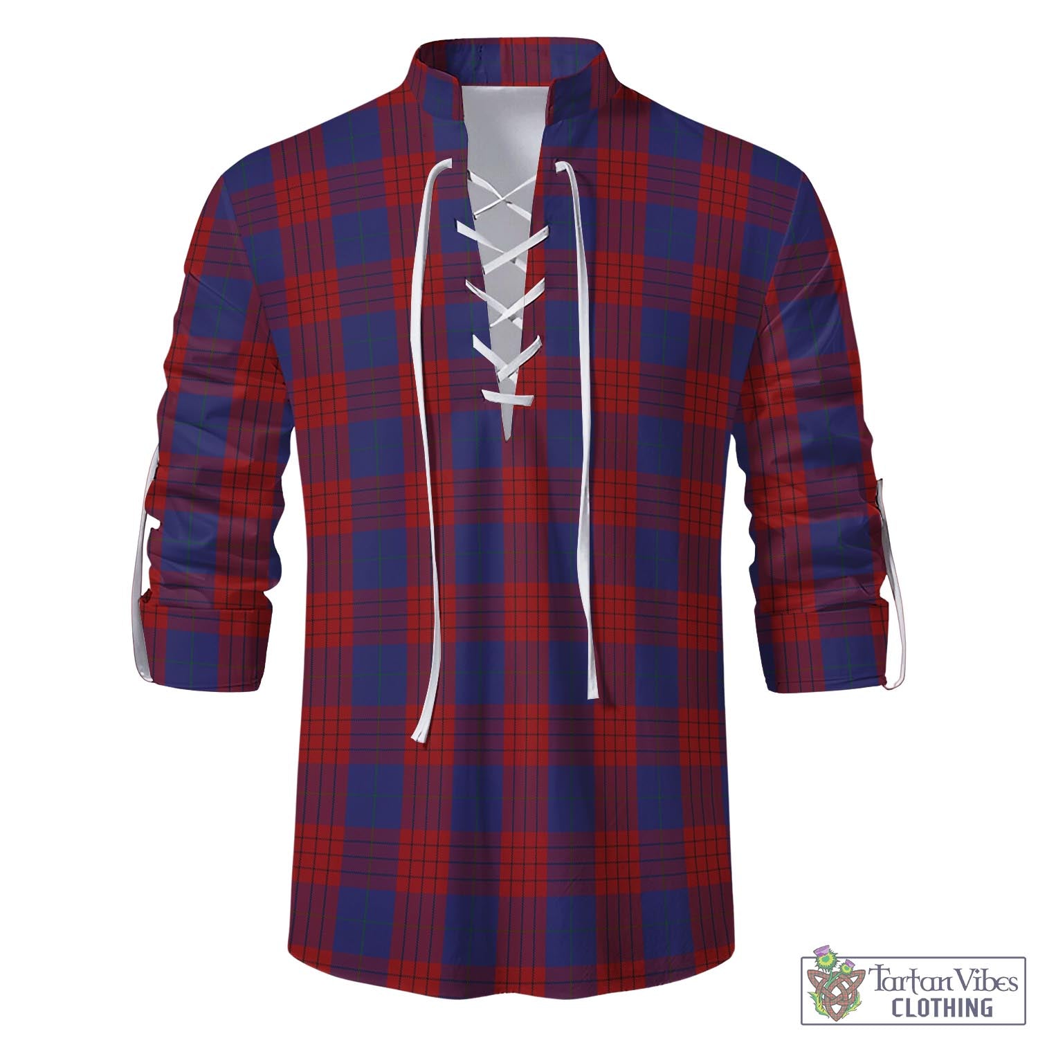 Tartan Vibes Clothing Robinson Tartan Men's Scottish Traditional Jacobite Ghillie Kilt Shirt