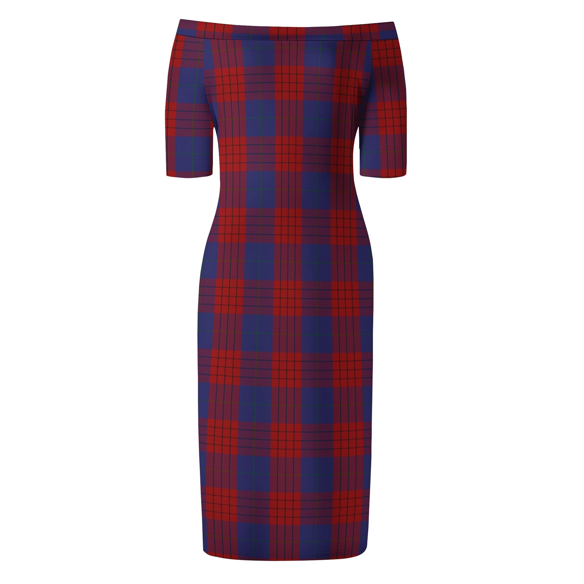 Robinson Tartan Off Shoulder Lady Dress - Tartan Vibes Clothing