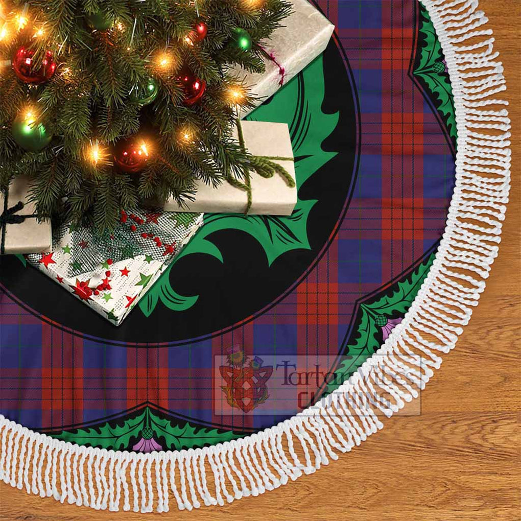 Robinson Tartan Christmas Tree Skirt Scottish Thistle Style - Tartan Vibes Clothing