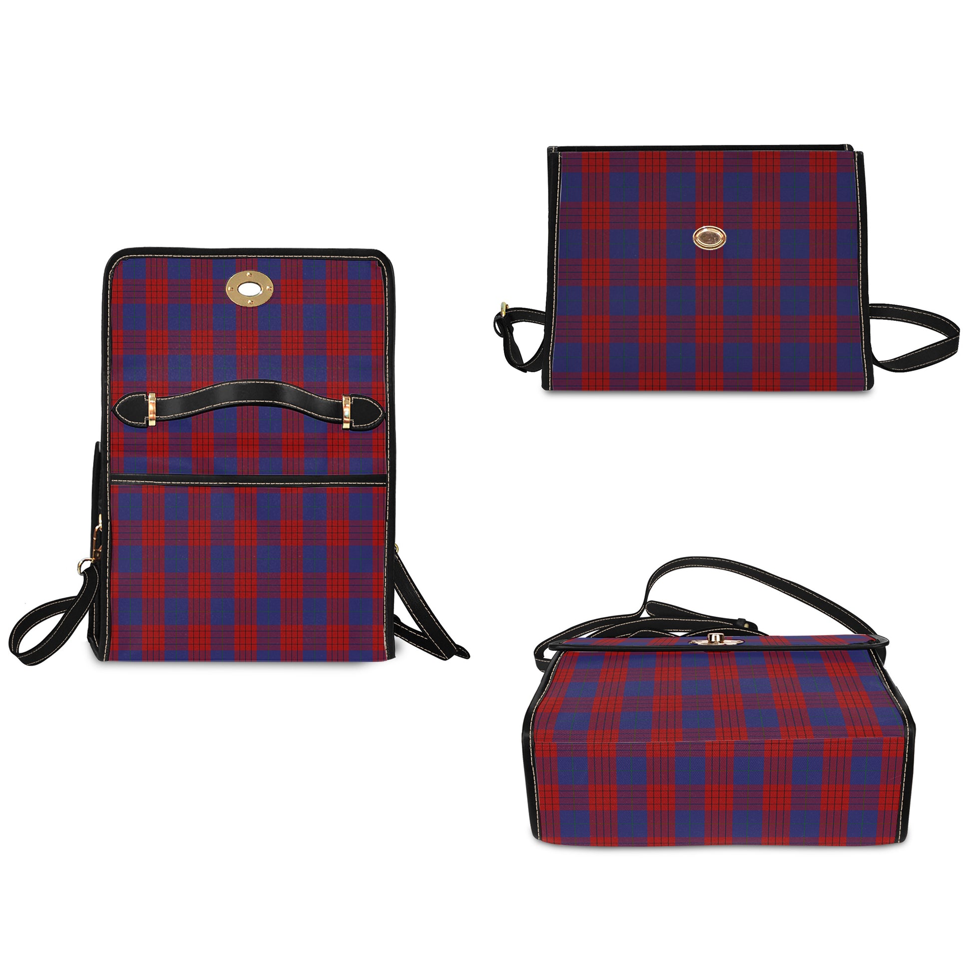 robinson-tartan-leather-strap-waterproof-canvas-bag