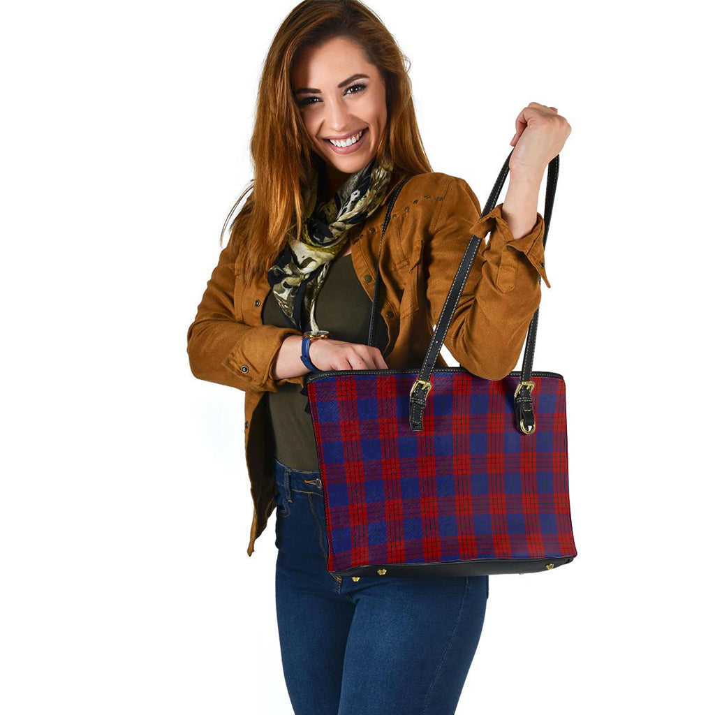 Robinson Tartan Leather Tote Bag - Tartan Vibes Clothing