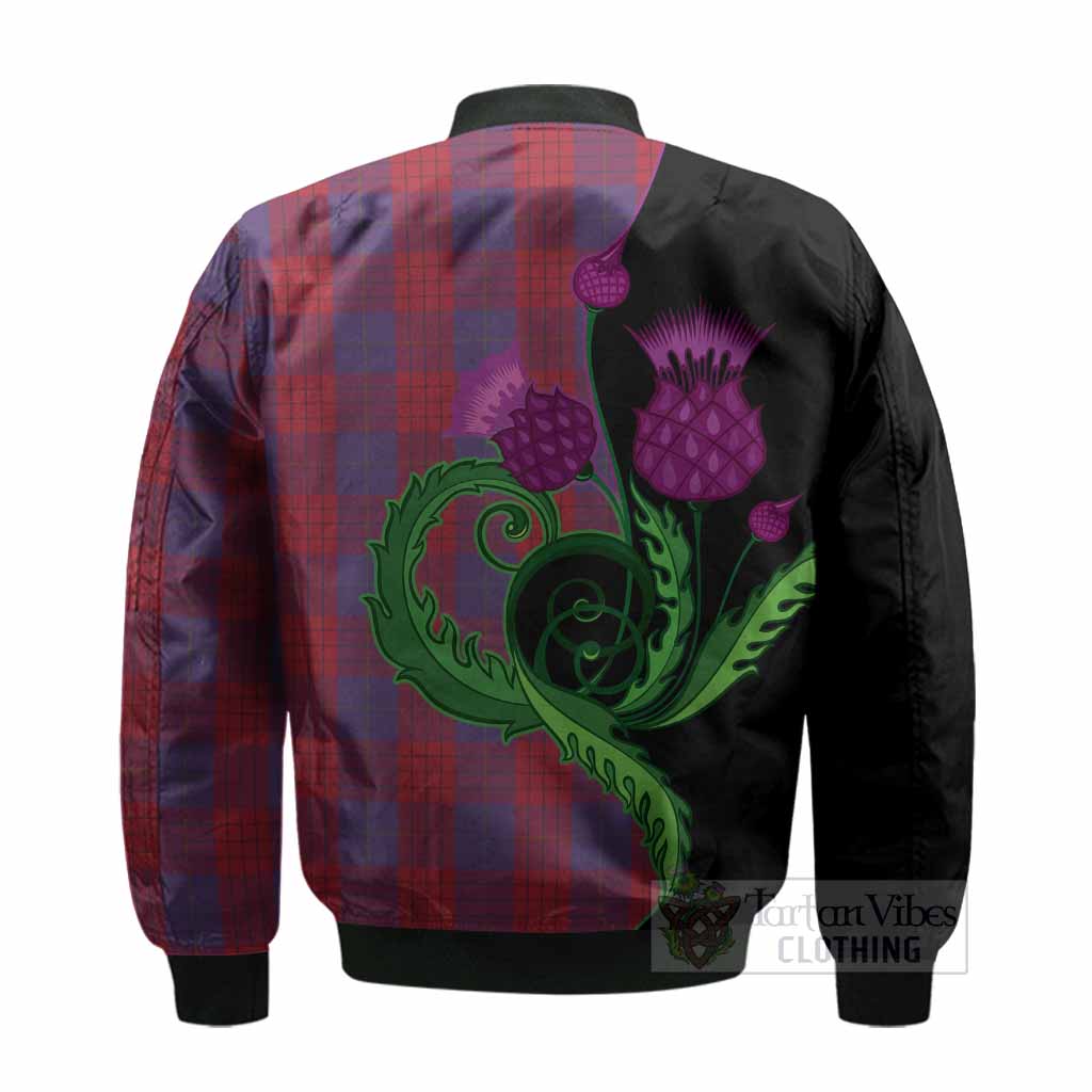 Robinson Tartan Bomber Jacket Traditional Scottish Thistle