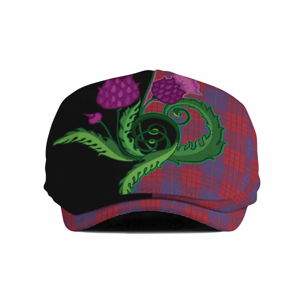 Robinson Tartan Flat Cap, Jeff Cap Traditional Scottish Thistle