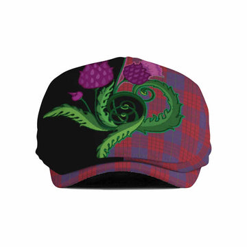 Robinson Tartan Flat Cap, Jeff Cap Traditional Scottish Thistle