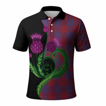 Robinson Tartan Polo Shirt Traditional Scottish Thistle