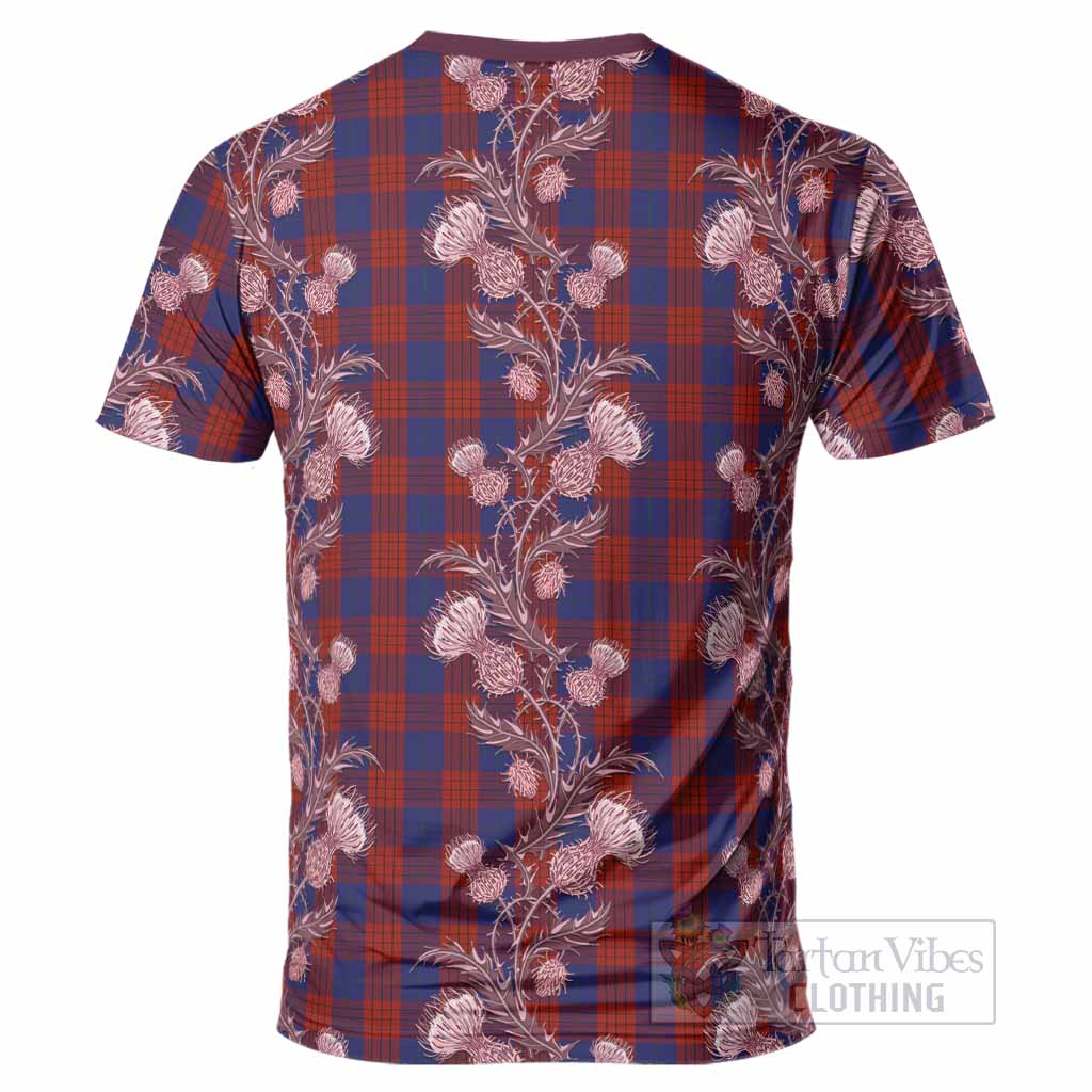 Robinson Tartan T-Shirt Seamless Scottish Thistle Flowers