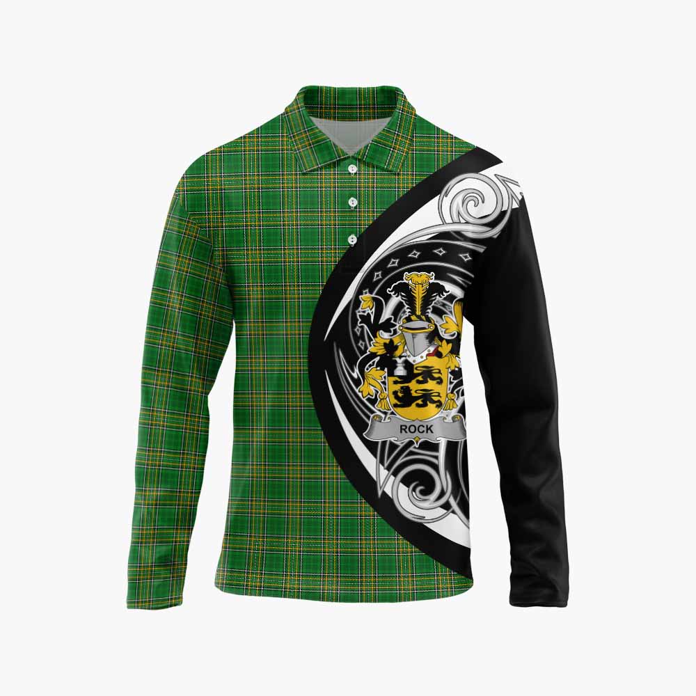Rock Irish Clan Long Sleeve Polo Shirt Celtic Circle Style Unisex - Tartan Vibes Clothing