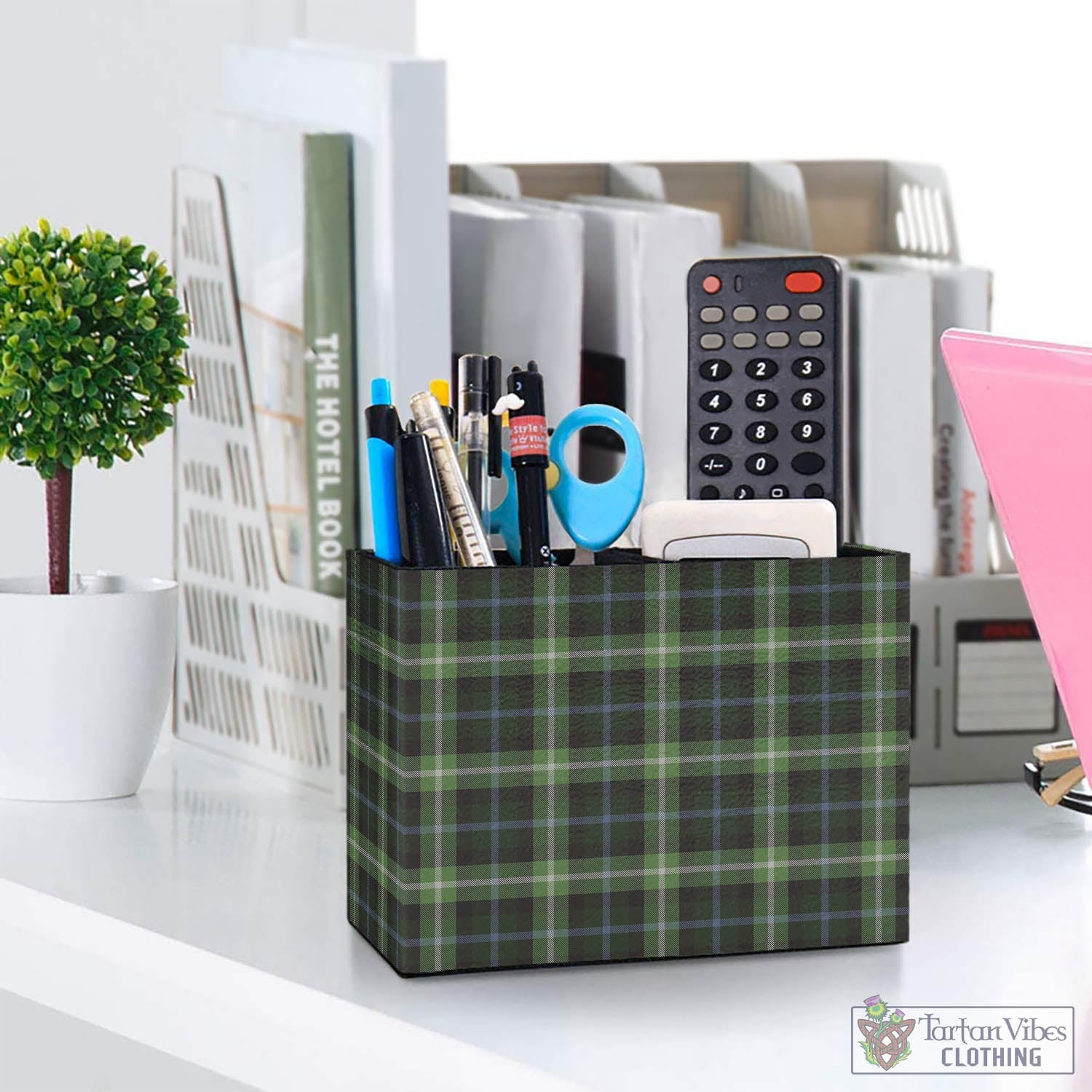 Rodger Tartan Pen Holder One Size 5.9"(L)*2.7"(W)*4.3"(H) - Tartan Vibes Clothing