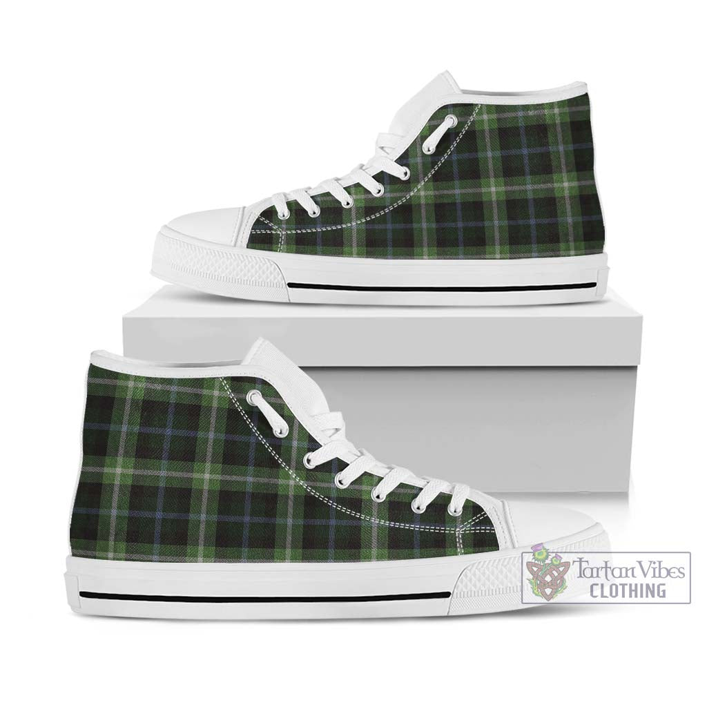 Rodger Tartan High Top Shoes Kid High Top - White Sole - Tartan Vibes Clothing