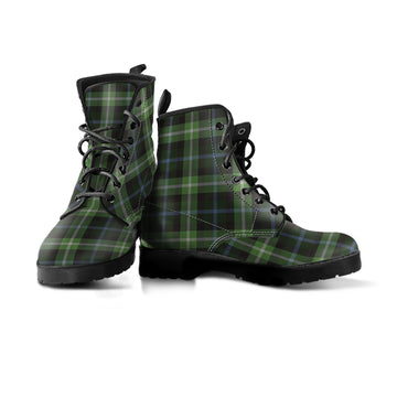 Rodger Tartan Leather Boots Men' Boots - Tartan Vibes Clothing
