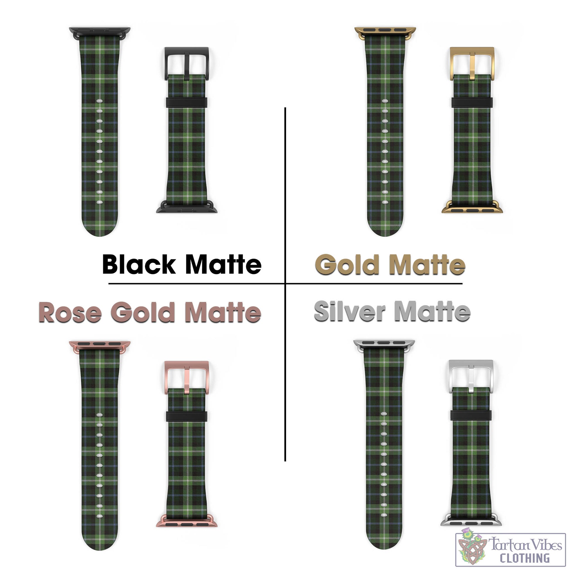Rodger Tartan Watch Band 42 - 45 mm - Tartan Vibes Clothing