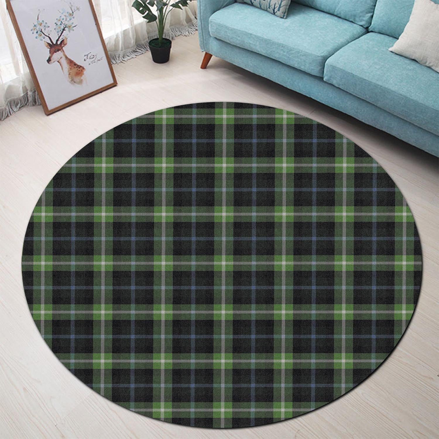 Rodger Tartan Round Rug - Tartan Vibes Clothing