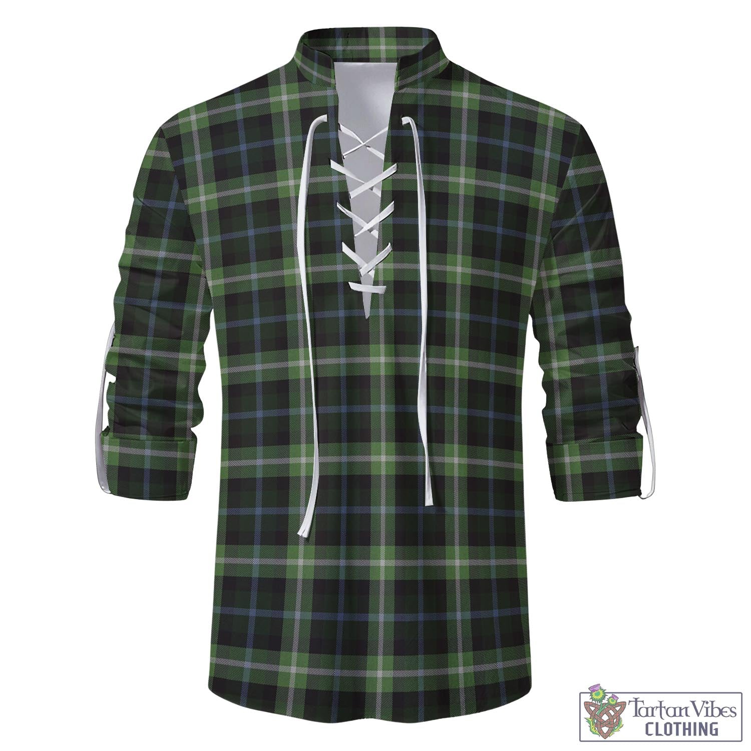 Rodger Tartan Men's Scottish Traditional Jacobite Ghillie Kilt Shirt - Tartan Vibes Clothing