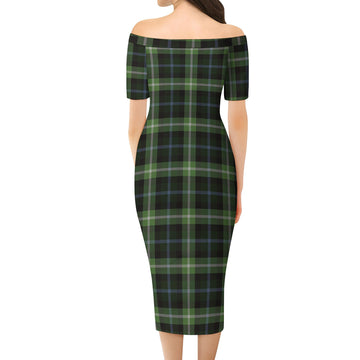 Rodger Tartan Off Shoulder Lady Dress - Tartan Vibes Clothing