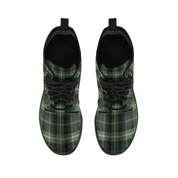 Rodger Tartan Leather Boots
