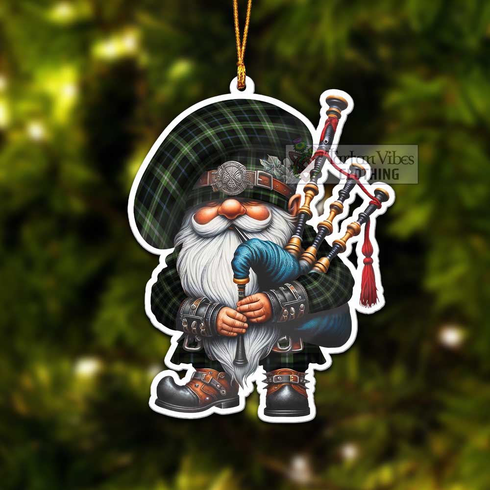 Rodger Tartan Bagpiper Gnome Christmas Ornament - Tartan Vibes Clothing