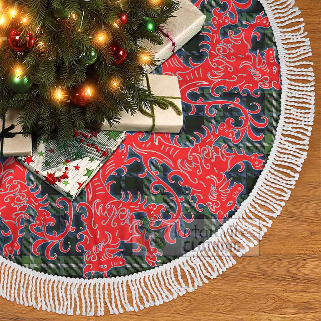 Rodger Tartan Christmas Tree Skirt Lion Rampant Style - Tartan Vibes Clothing