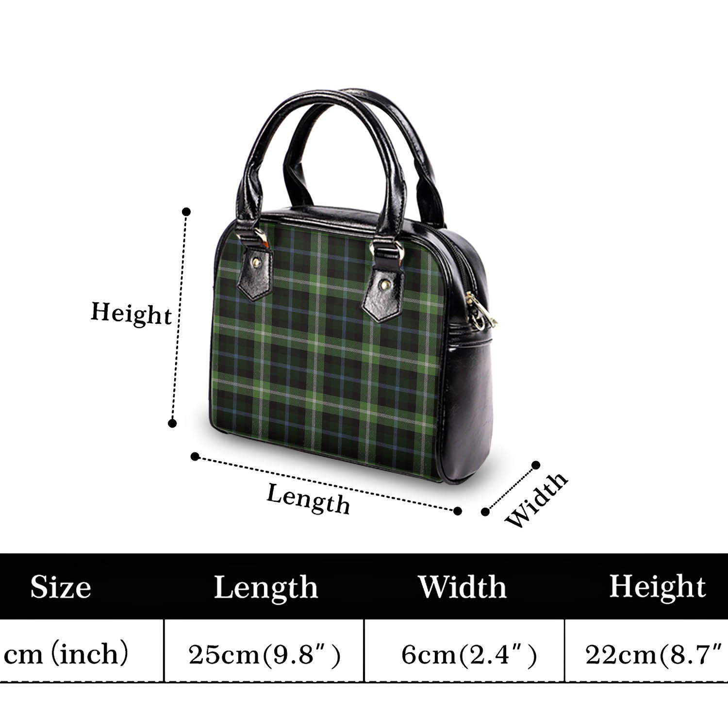 Rodger Tartan Shoulder Handbags - Tartan Vibes Clothing