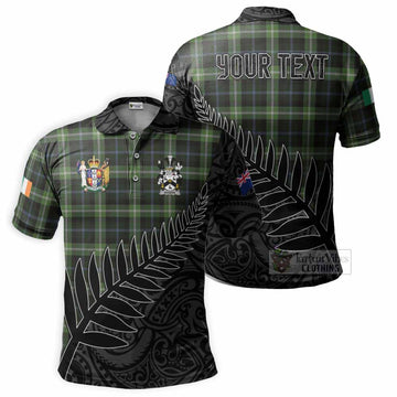 Rodger Coat of Arms Tartan Polo Shirt with New Zealand Silver Fern Half Style Kid - Tartan Vibes Clothing