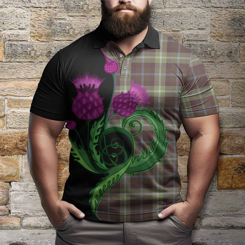 Rodger Tartan Polo Shirt Traditional Scottish Thistle