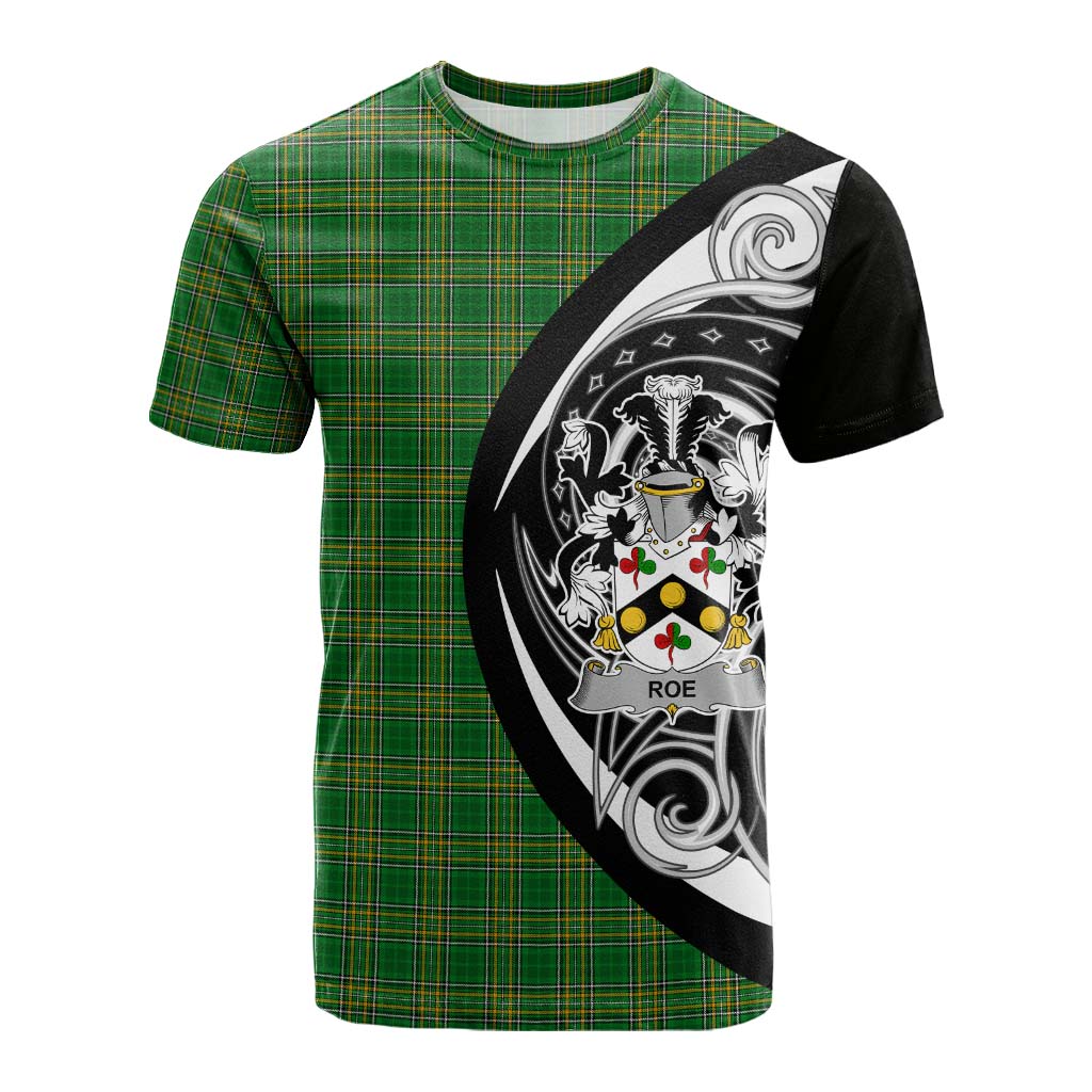 Tartan Vibes Clothing Roe Irish Clan Cotton T-shirt Celtic Circle Style