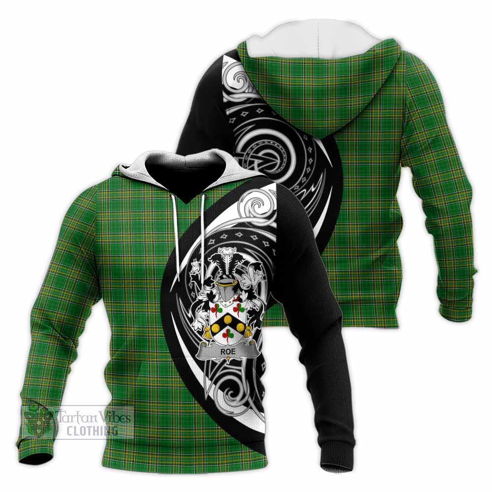 Tartan Vibes Clothing Roe Irish Clan Knitted Hoodie Celtic Circle Style