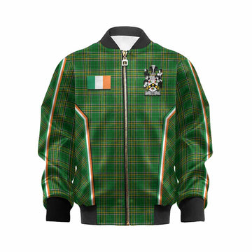 Roe Irish Clan Coat of Arm Tartan Kid Bomber Jacket Flag Style
