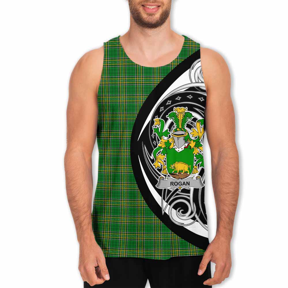 Tartan Vibes Clothing Rogan Irish Clan Men's Tank Top Celtic Circle Style