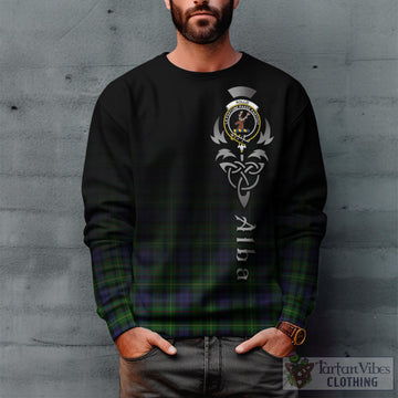 Rollo Tartan Sweatshirt Featuring Alba Gu Brath Family Crest Celtic Inspired