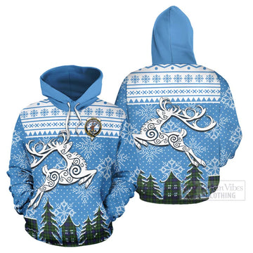 Rollo Clan Christmas Hoodie Celtic Reindeer Style