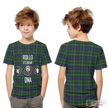 Rollo Tartan Kid T-Shirt with Family Crest DNA In Me Style Youth XL Size14 - Tartanvibesclothing Shop