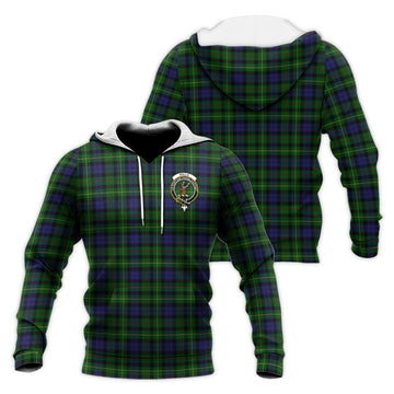 Rollo Tartan Knitted Hoodie with Family Crest