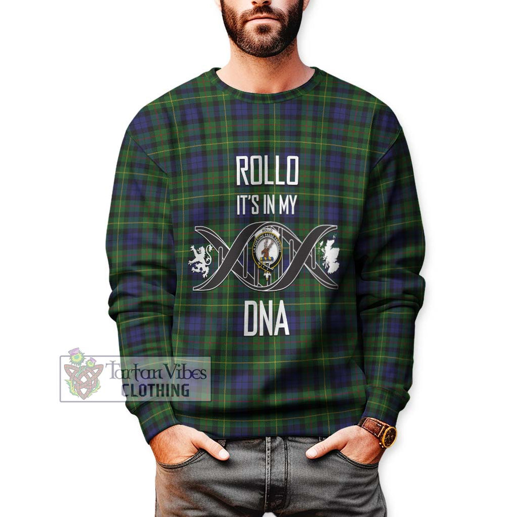 Rollo Tartan Sweatshirt with Family Crest DNA In Me Style Unisex - Tartanvibesclothing Shop