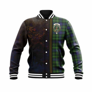 Rollo Tartan Family Crest Baseball Jacket Alba Gu Brath Be Brave Lion Ancient Style