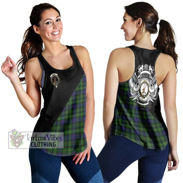 Rollo Tartan Women's Racerback Tanks with Family Crest and Military Logo Style 4XL - Tartanvibesclothing Shop