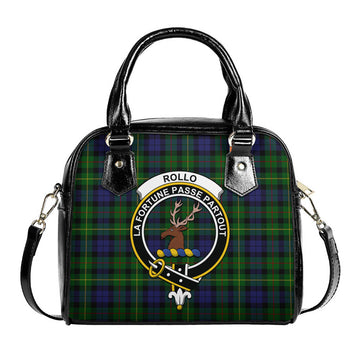 Rollo Tartan Shoulder Handbags with Family Crest
