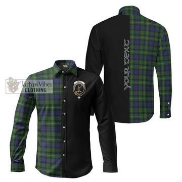 Rollo Tartan Long Sleeve Button Shirt with Family Crest and Half Of Me Style