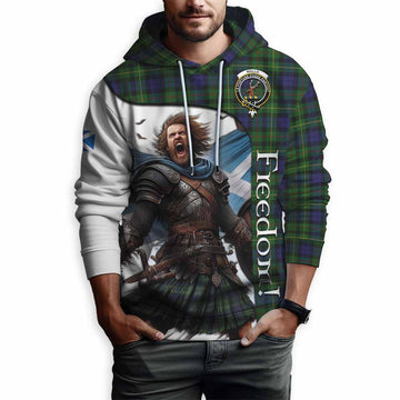 Rollo Crest Tartan Hoodie Inspired by the Freedom of Scottish Warrior