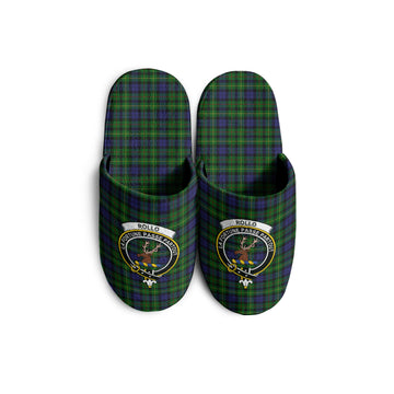 Rollo Tartan Home Slippers with Family Crest