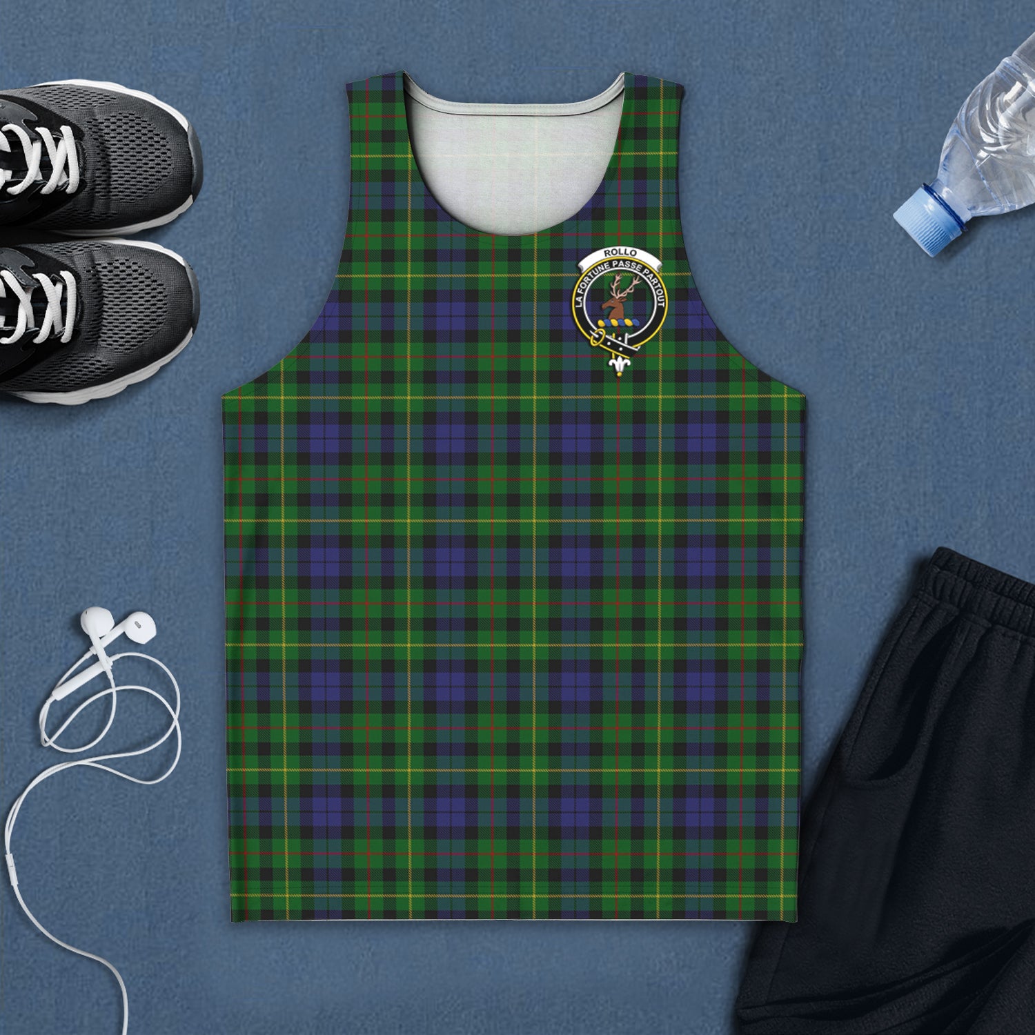 rollo-tartan-mens-tank-top-with-family-crest