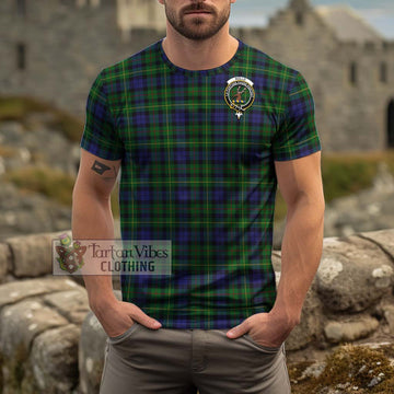 Rollo Tartan Cotton T-Shirt with Family Crest Men's Shirt - Tartanvibesclothing Shop