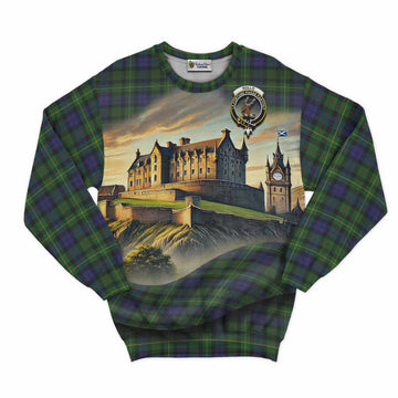 Tartan Vibes Clothing Rollo Tartan Family Crest Sweatshirt with Scottish Ancient Castle Style