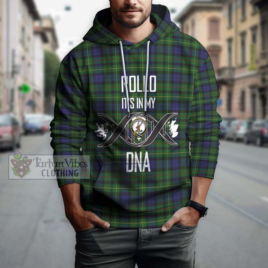 Rollo Tartan Hoodie with Family Crest DNA In Me Style Pullover Hoodie - Tartanvibesclothing Shop