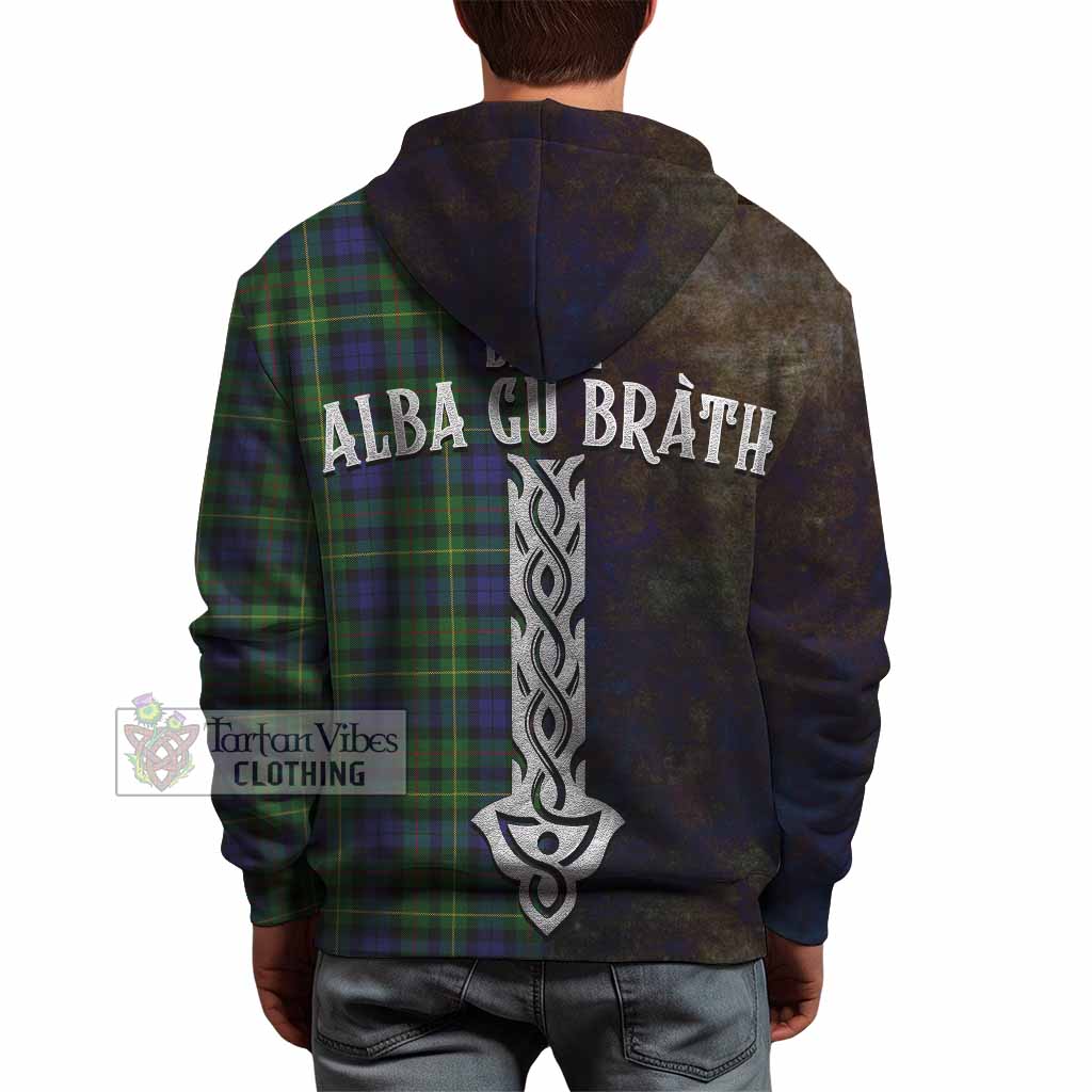 Tartan Vibes Clothing Rollo Tartan Family Crest Hoodie Alba Gu Brath Be Brave Lion Ancient Style